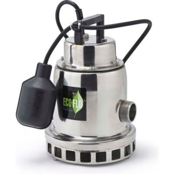 Eco Flo Products Eco-Flo Submersible Water Fall Fountain Pump, Stainless Steel, 1/2 HP SEP50W